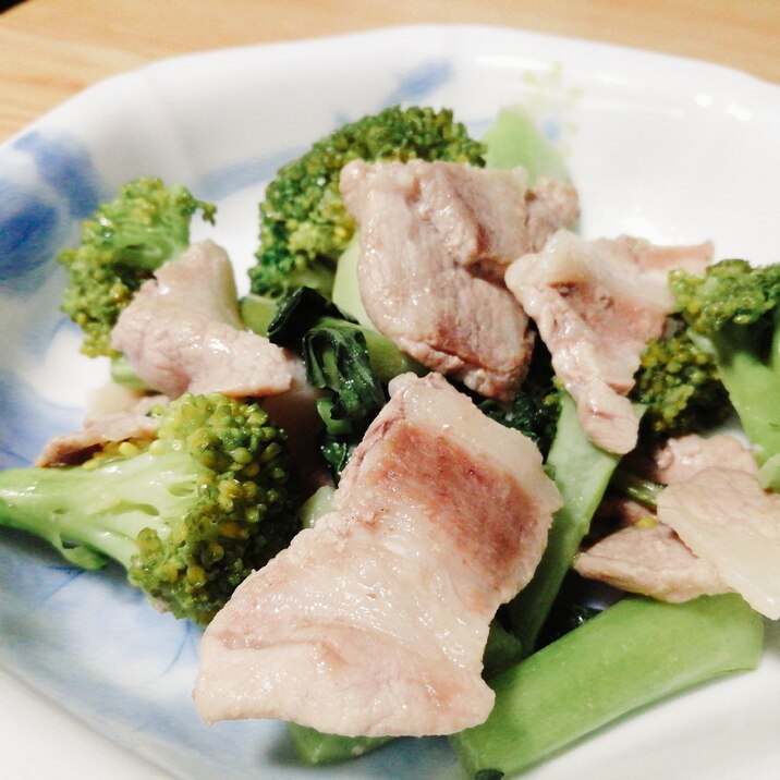 豚肉とブロッコリーの炒め物